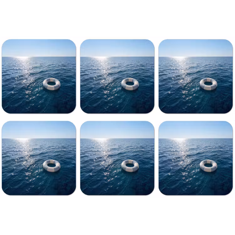 Oceaan - Zwemband - Horizon onderzetter kurk middel -zkaufland3dotto