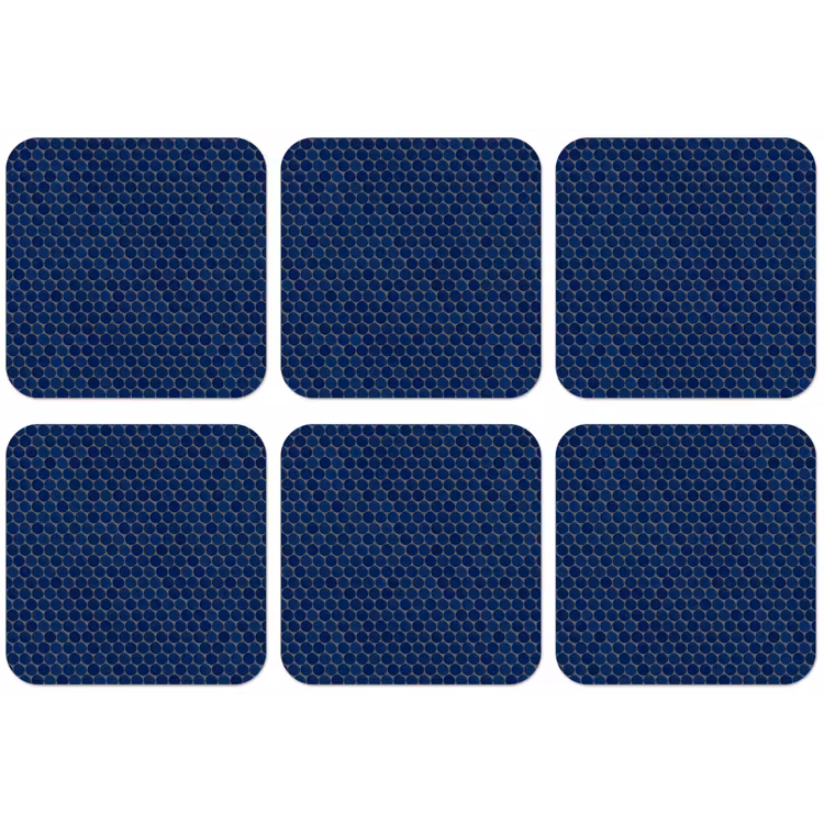 Penny - Mozaïek - Donkerblauw onderzetter kurk middel 366 -zkaufland3dotto