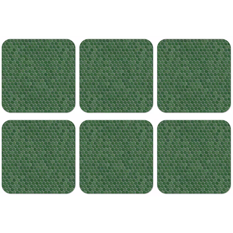 Penny - Mozaïek - Bosgroen - Green onderzetter kurk middel 366 -zkaufland3dotto