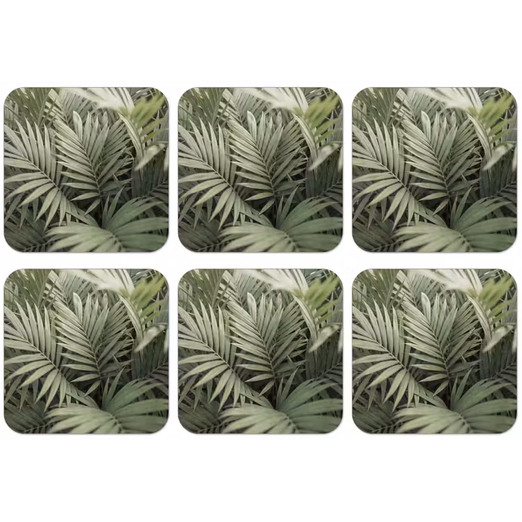 Plant - Palmbladeren - Natuur - Groen onderzetter kurk middel -zkaufland3dotto