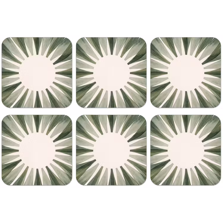 Planten - Abstract - Waterverf - Groen - Natuur onderzetter kurk middel -zkaufland3dotto