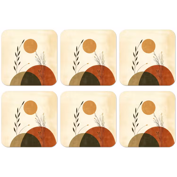 Planten - Abstract - Vormen onderzetter kurk middel -zkaufland3dotto