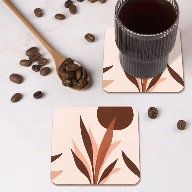 Planten - Abstract - Natuur - Bruin onderzetter kurk middel -sfeer2