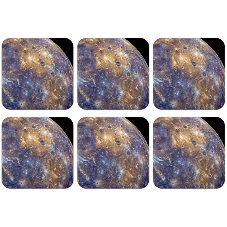 Untersetzer - Planet – Krater – Weltraum - Planeet - Kraters - Ruimte onderzetter kurk middel
