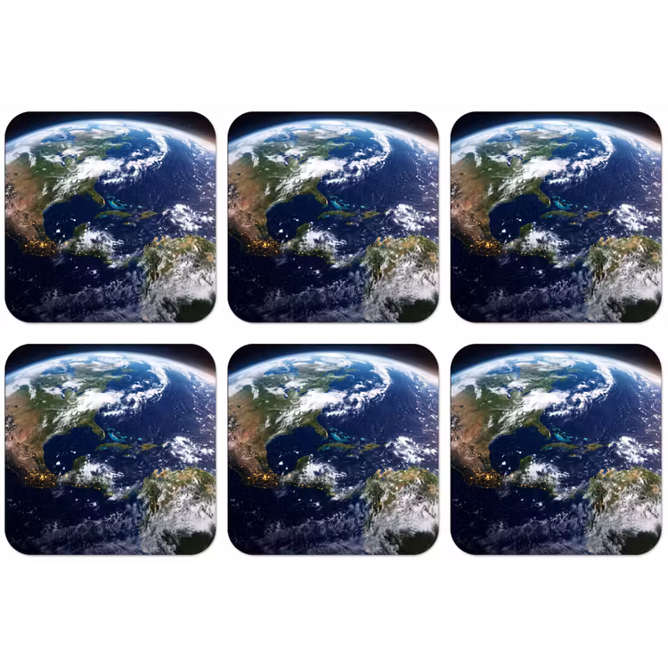 Untersetzer - Planet – Weltraum – Kosmos - Planeet - Ruimte - Kosmos onderzetter kurk middel