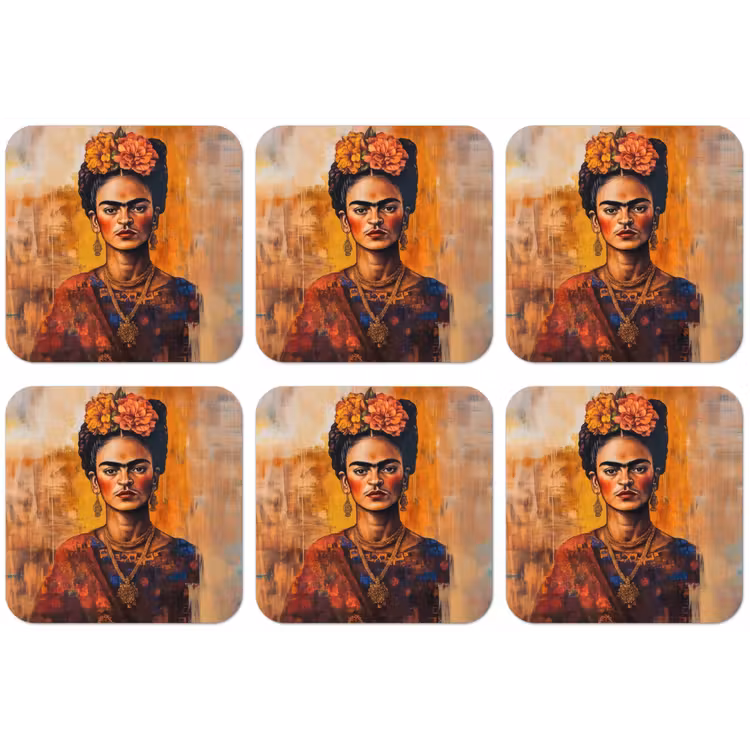 Portret - Sieraden - Schilderachtig onderzetter kurk middel -zkaufland3dotto