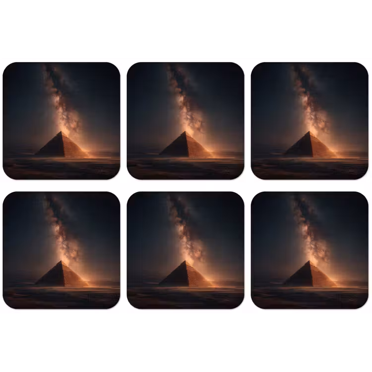 Piramide - Woestijn - Licht onderzetter kurk middel -zkaufland3dotto
