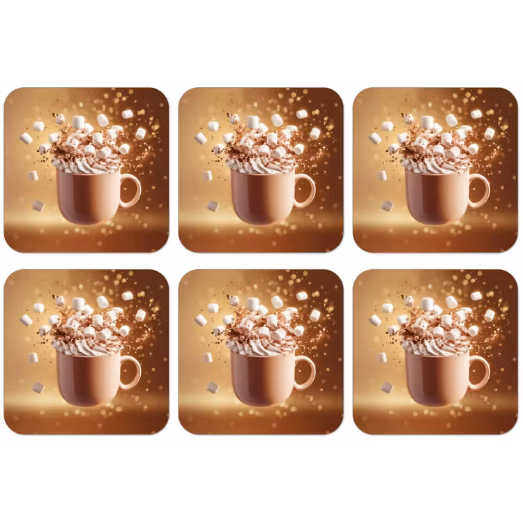 Chocomelk - Drinken - Warm - Bruin onderzetter kurk middel -zkaufland3dotto