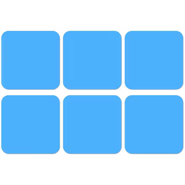 Sky - Blue - Blauw onderzetter kurk middel 366 -zkaufland3dotto