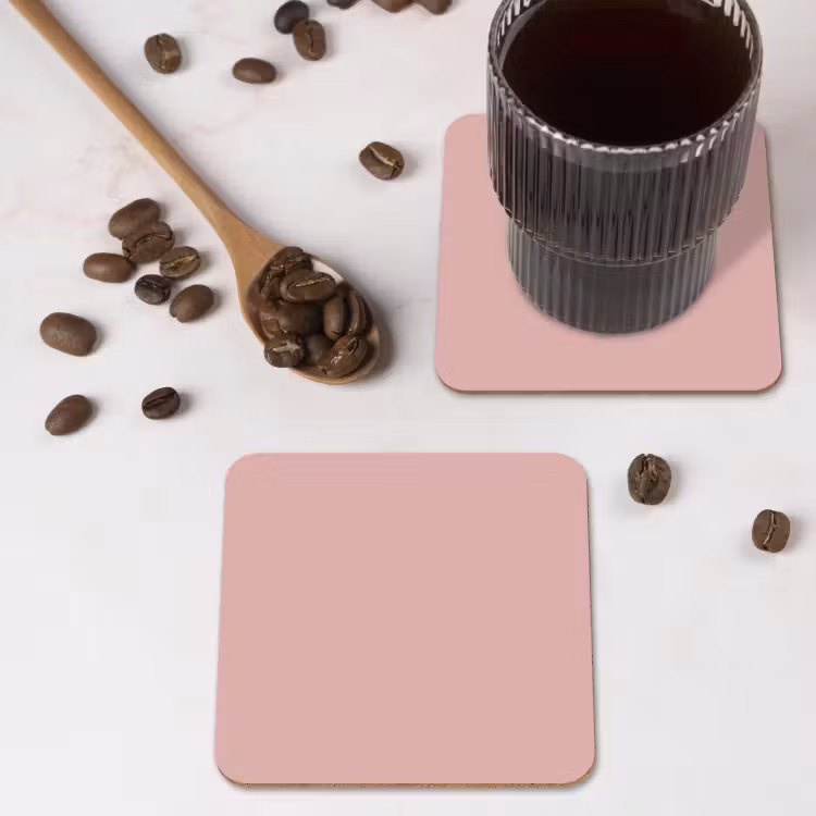 Soft - Blush - Roze onderzetter kurk middel 366 -sfeer2