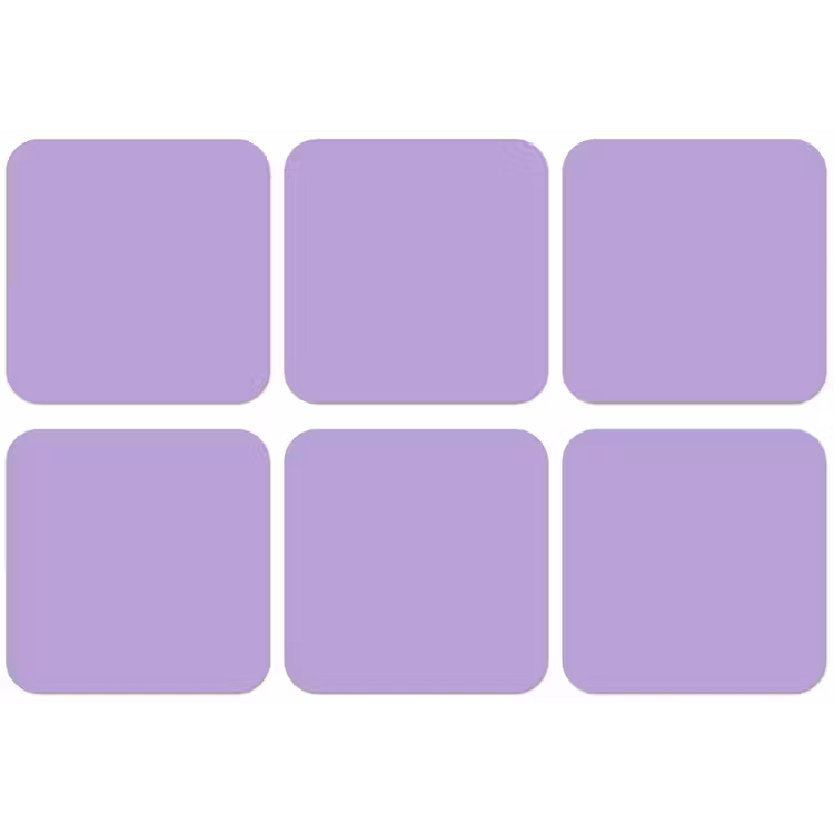 Soft - Lavender - Paars onderzetter kurk middel 366 -zkaufland3dotto