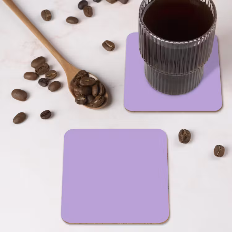 Soft - Lavender - Paars onderzetter kurk middel 366 -sfeer2