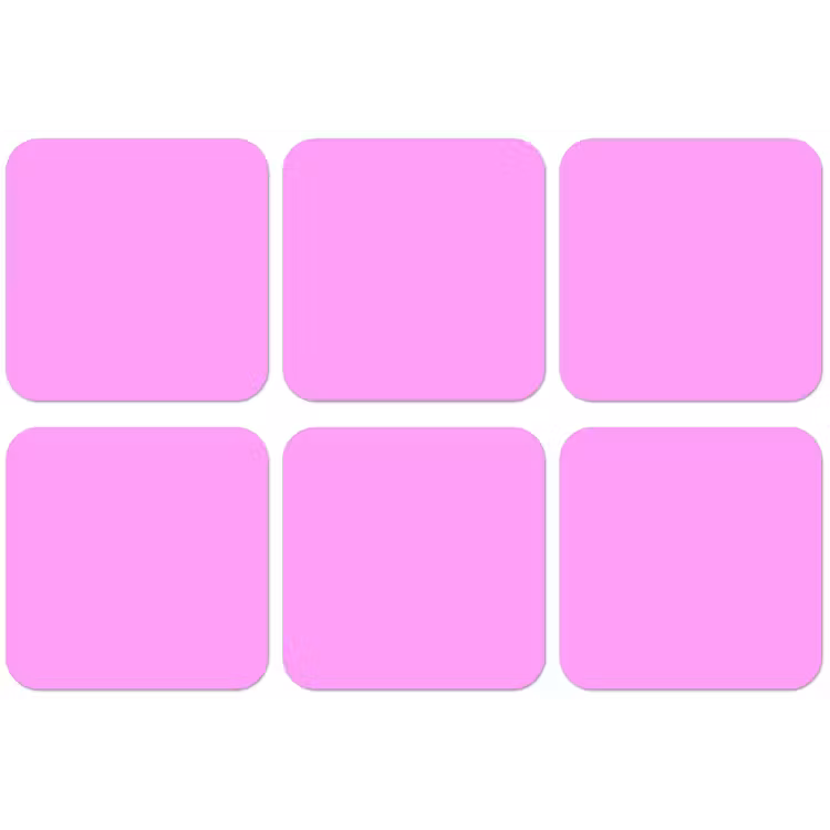 Soft - Lavender - Roze onderzetter kurk middel 366 -zkaufland3dotto