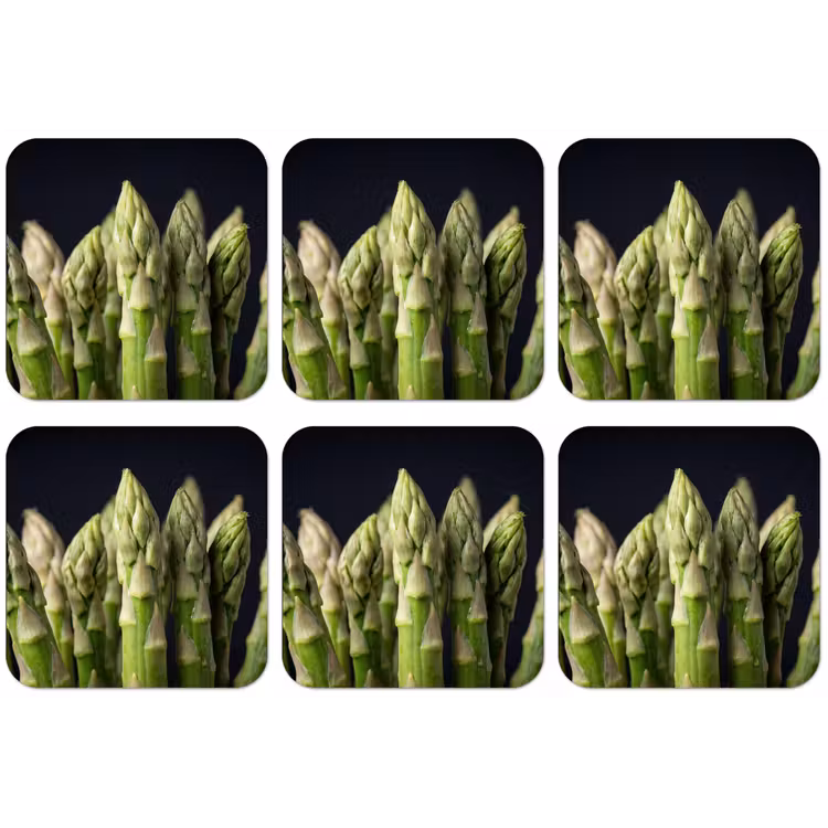 Asperges - Groen - Zwart onderzetter kurk middel -zkaufland3dotto