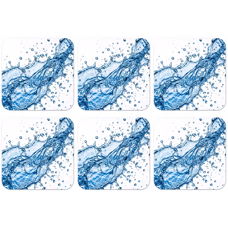 Spash - Water - Blauw onderzetter kurk middel -zkaufland3dotto