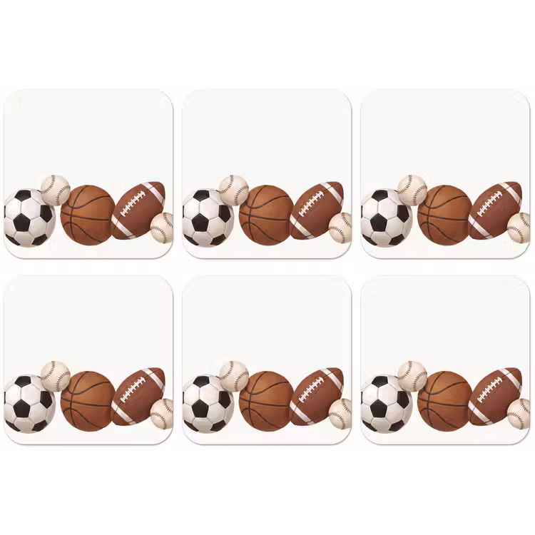 Sport - Ballen - Illustratie onderzetter kurk middel -zkaufland3dotto