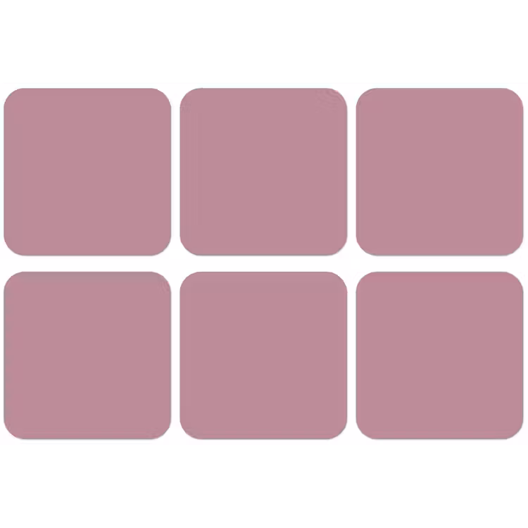Dusty - Mauve - Paars onderzetter kurk middel 366 -zkaufland3dotto