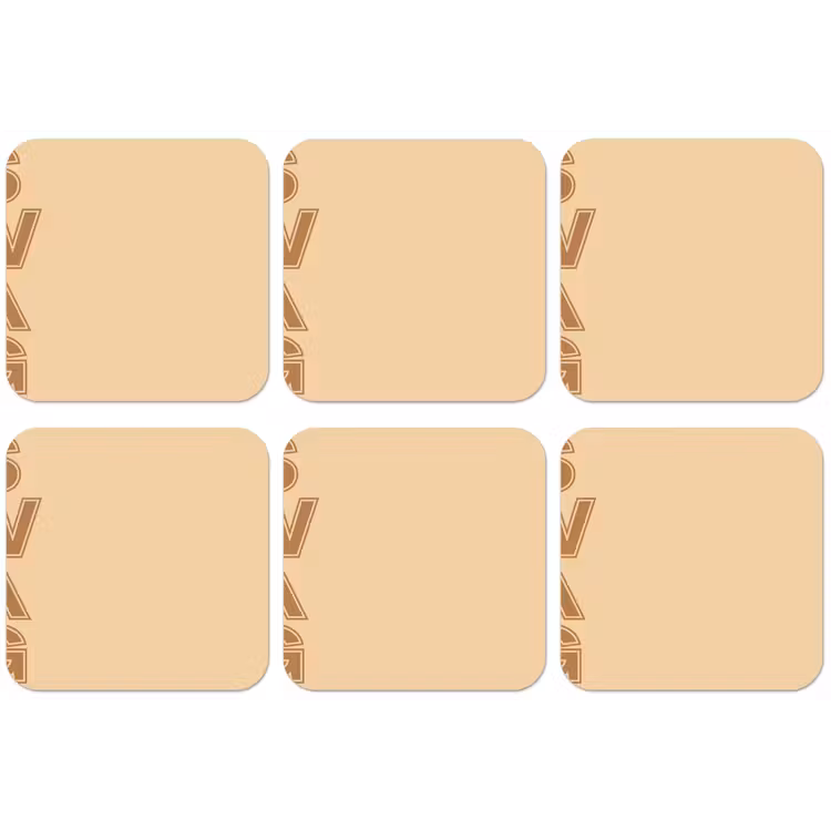 Swag - Bruin - Beige onderzetter kurk middel -zkaufland3dotto
