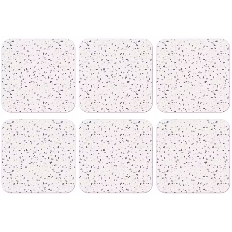 Terrazzo - Patroon - Créme onderzetter kurk middel 366 -zkaufland3dotto