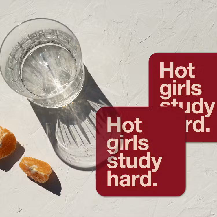 Tekst - Studie - Motivatie - Modern - Rood onderzetter kurk middel -sfeer4