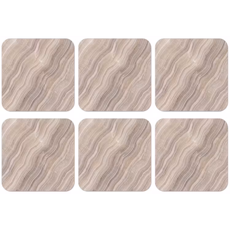 Textuur - Golvend - Abstract - Modern - Beige onderzetter kurk middel -zkaufland3dotto