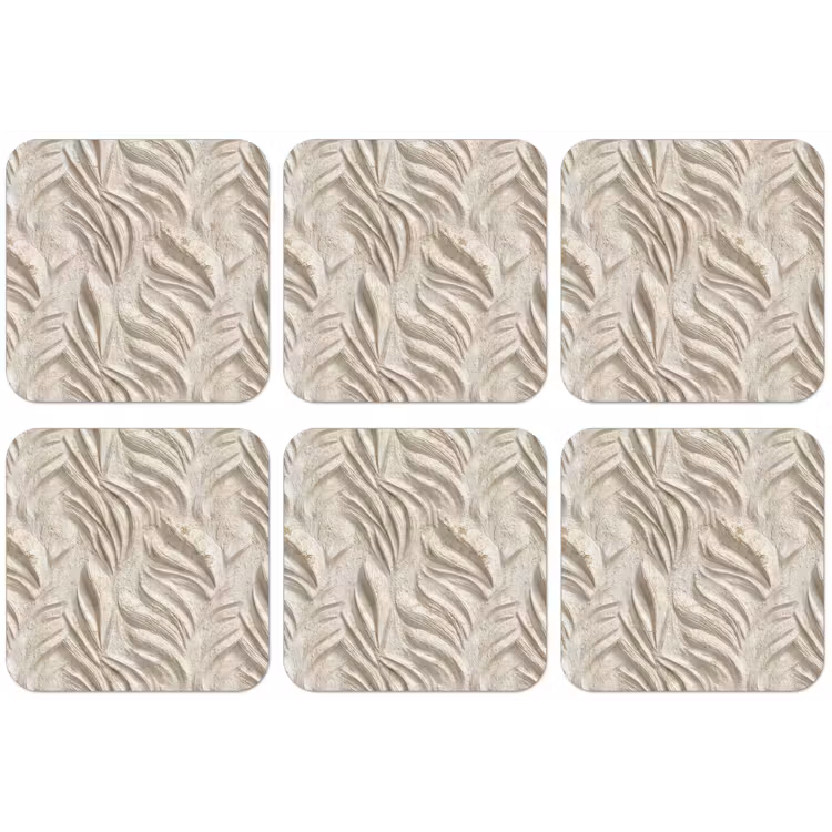 Textuur - Reliëf - Beige onderzetter kurk middel 366 -zkaufland3dotto