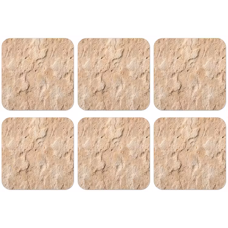 Textuur - Steen - Natuur - Beige onderzetter kurk middel -zkaufland3dotto