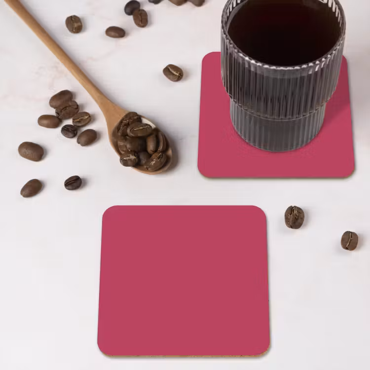Deep - Berry - Rood onderzetter kurk middel 366 -sfeer2