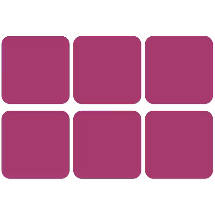 Deep - Magenta - Paars onderzetter kurk middel 366 -zkaufland3dotto