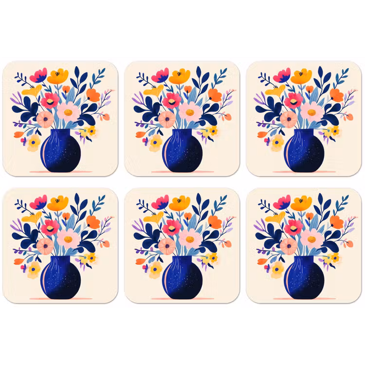 Vaas - Bloemen - Boeket onderzetter kurk middel -zkaufland3dotto