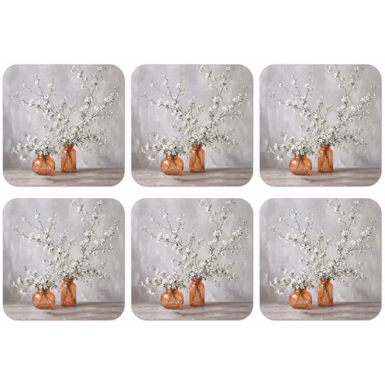 Vazen - Bloemen - Oranje onderzetter kurk middel -zkaufland3dotto