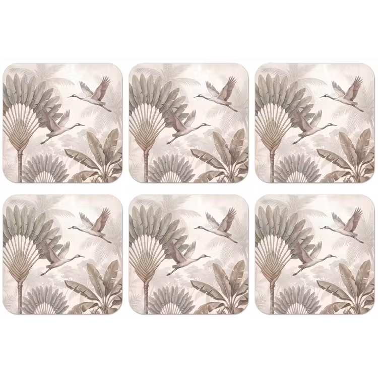 Vogel - Tropisch - Jungle - Natuur - Beige onderzetter kurk middel -zkaufland3dotto