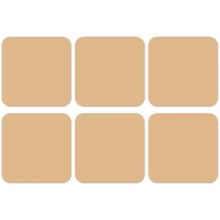 Warm - Sand - Nude onderzetter kurk middel 366 -zkaufland3dotto