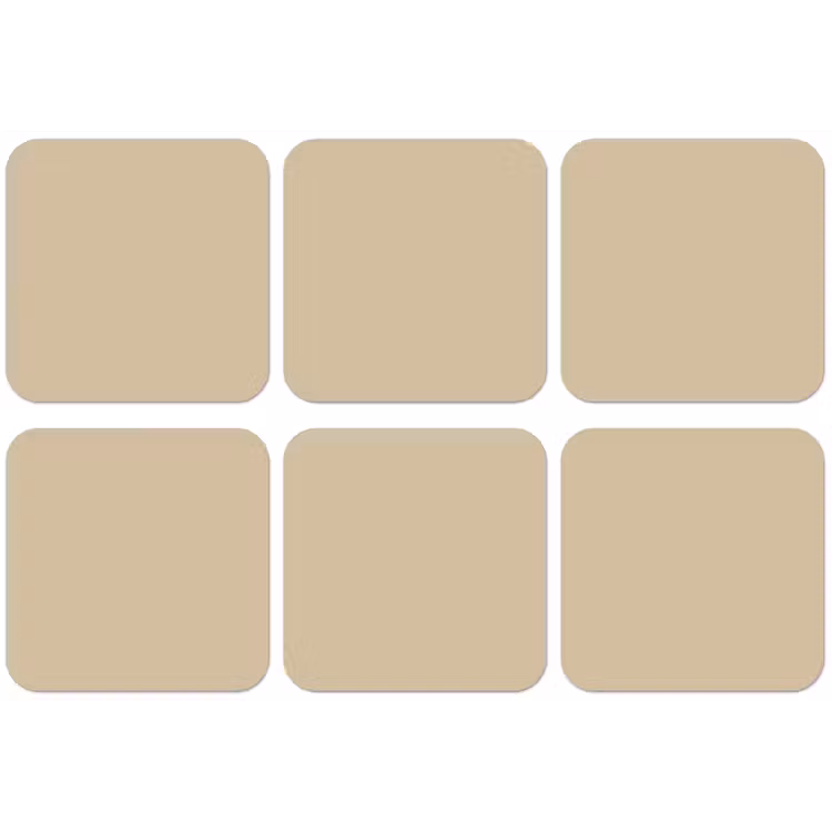 Warm - Sand - Nude onderzetter kurk middel 366 -zkaufland3dotto