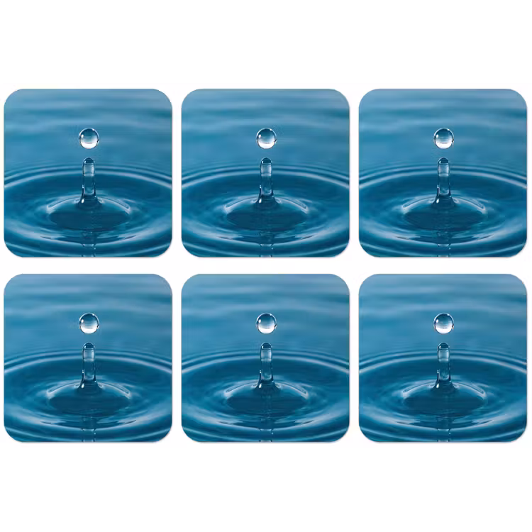 Waterdruppel - Water - Oppervlakte onderzetter kurk middel -zkaufland3dotto
