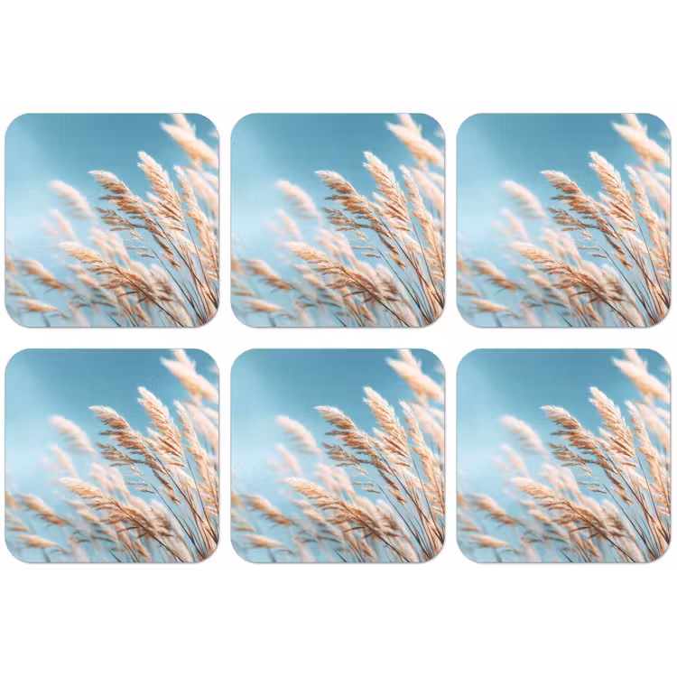 Siergras - Wind - Lichtbruin onderzetter kurk middel -zkaufland3dotto