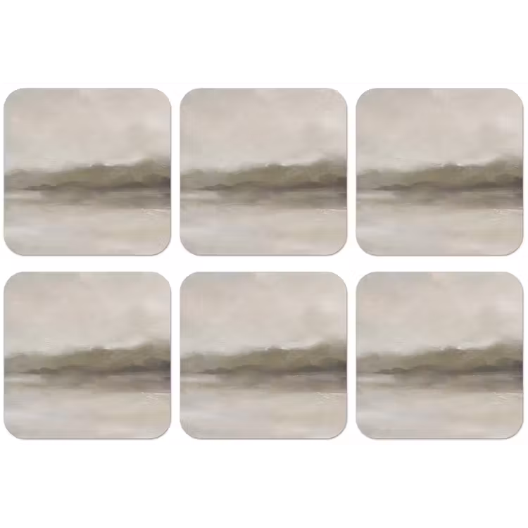 Abstract - Landschap - Nevel - Modern - Grijs onderzetter kurk middel -zkaufland3dotto