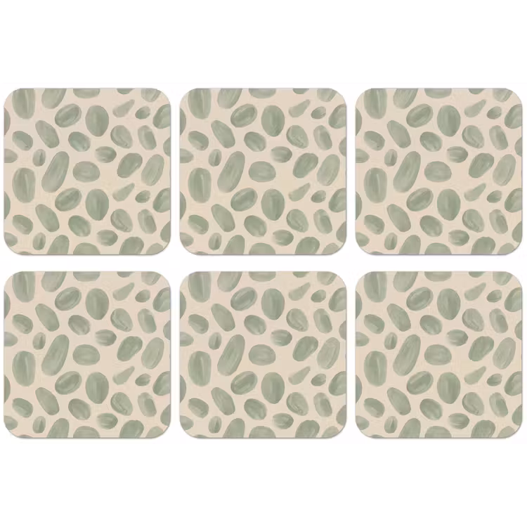 Abstract - Patroon - Organisch - Groen - Modern onderzetter kurk middel -zkaufland3dotto