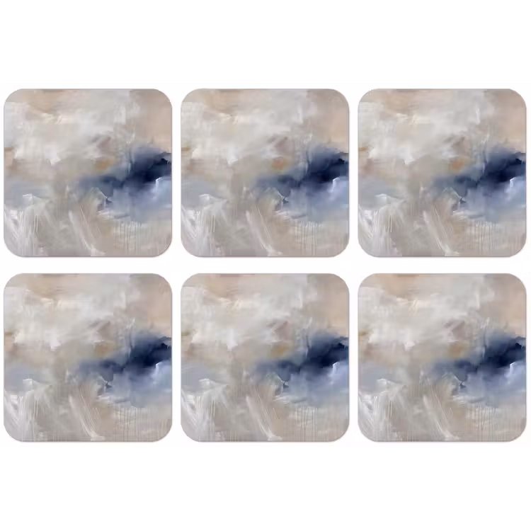 Abstract - Wolken - Sfeer - Modern - Beige onderzetter kurk middel -zkaufland3dotto