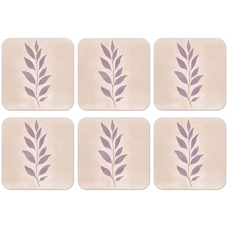 Tak - Bladeren - Minimalistisch - Beige onderzetter kurk middel -zkaufland3dotto