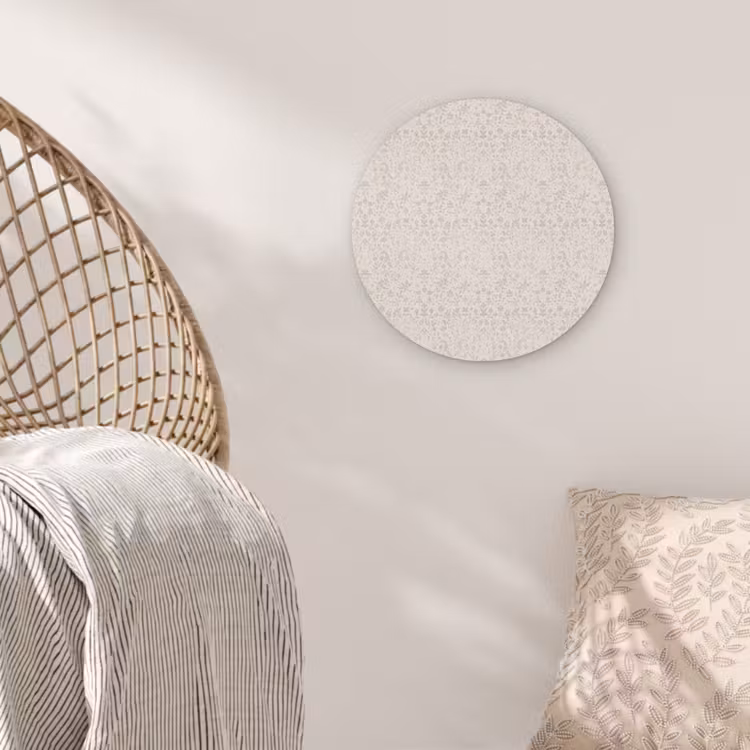 Bloemen - Bladeren - Licht - Taupe Wandcirkel plexiglas klein 852 -sfeer5