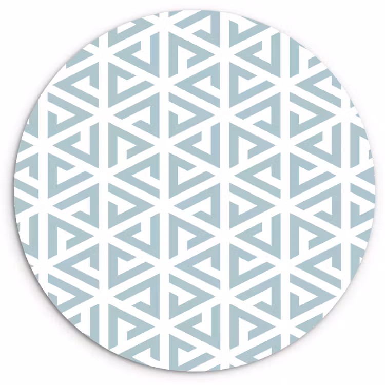 Design - Geometrie - Patroon - Driehoek Wandcirkel plexiglas klein 852 -3d