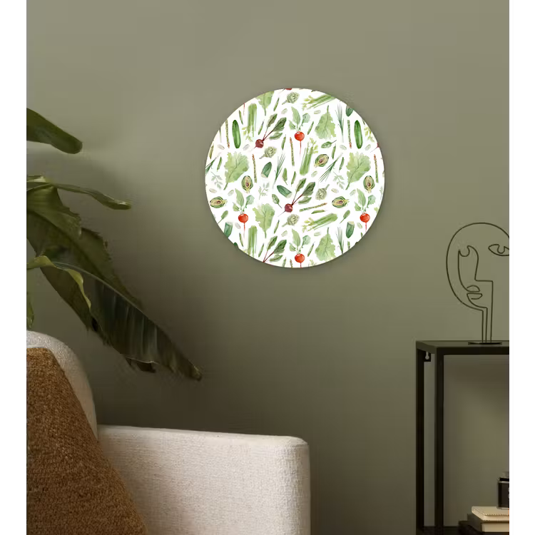 Groente - Mix - Groen - Rood Wandcirkel plexiglas klein 852 -sfeer3