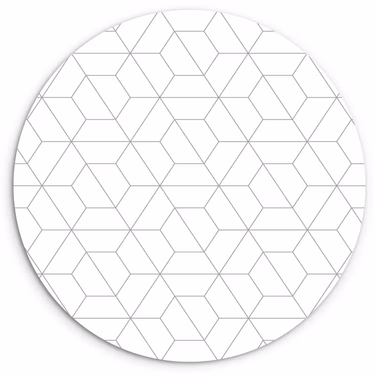 Geometrie - Lijn - Patroon Wandcirkel plexiglas klein 852 -3d