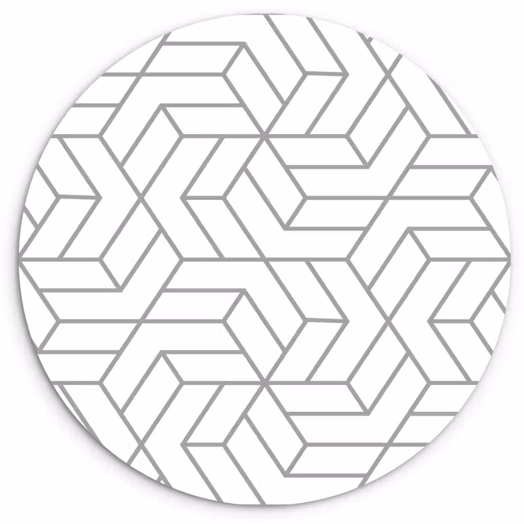 Design - Geometrie - Patroon Wandcirkel plexiglas klein 852 -3d