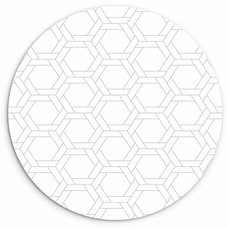 Grafisch - Patroon - Modern Wandcirkel plexiglas klein 852 -3d