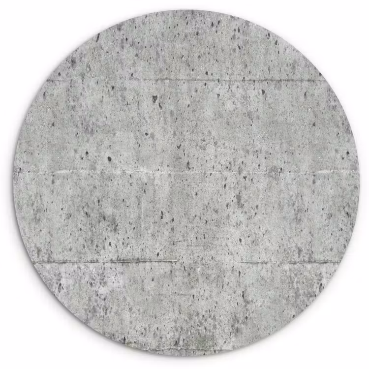 Grijs - Muur - Poriën Wandcirkel plexiglas klein 852 -3d