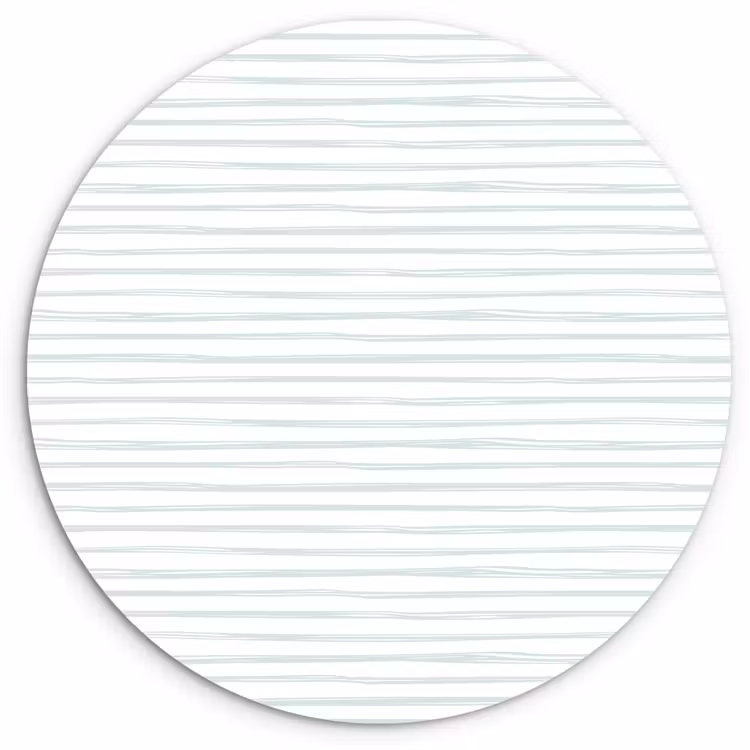 Zee - Sfeer - Strepen - Groen Wandcirkel plexiglas klein 852 -3d