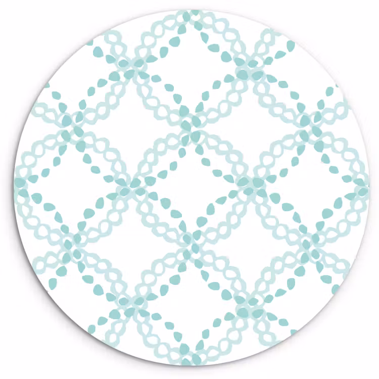Groen - Patroon - Vormen Wandcirkel plexiglas klein 852 -3d
