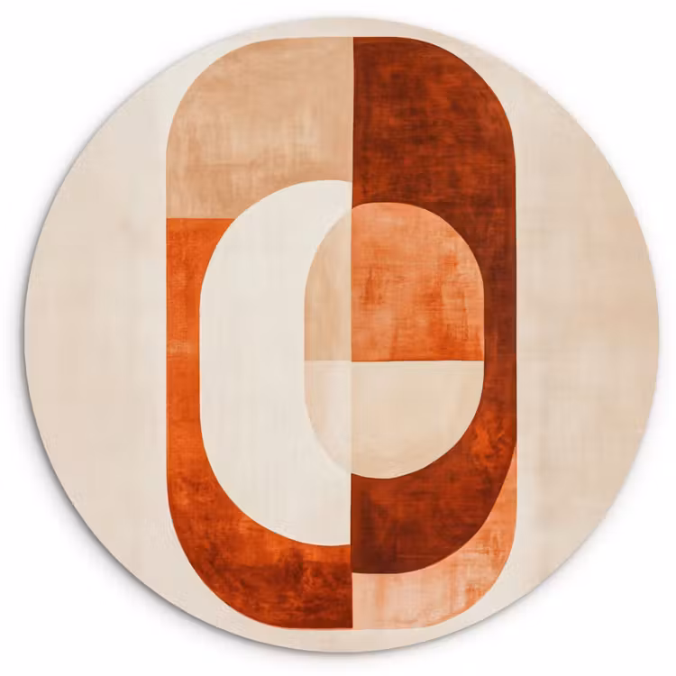 Illustratie - Abstract - Vormen - Rood Wandcirkel plexiglas klein -3d